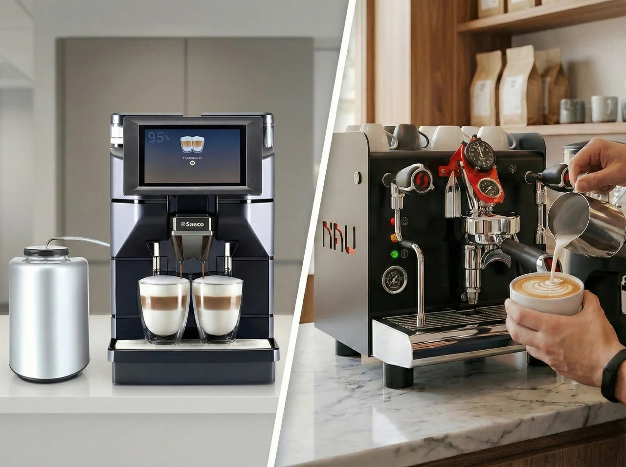 Perbedaan mesin kopi otomatis dan manual untuk bisnis