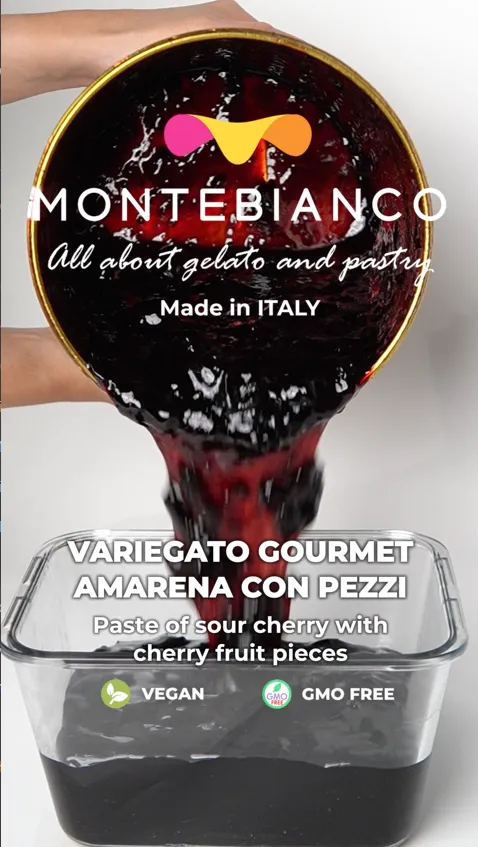 Montebianco Variegato Gourmet Amarena Con Pezzi